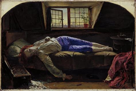  The Death of Chatterton - Bir İngiliz Şairi ve Sanatçının Ölümünün Dramatik ve Duygusal Portresi